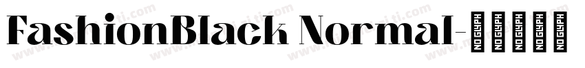 FashionBlack Normal字体转换